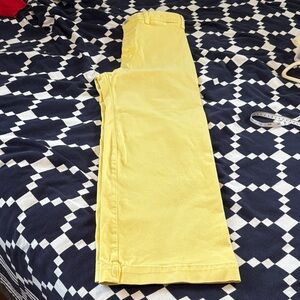 Veronica Beard Yellow Straight-Leg Women's Jeans